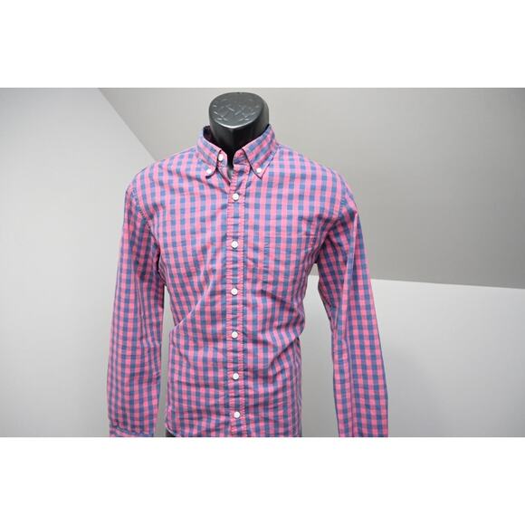 J Crew Flex Wash Dress Shirt Slim Untucked Performance Long Sleeve Mens Medium - Picture 2 of 9
